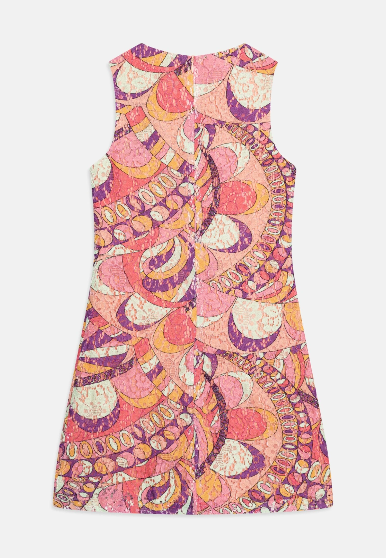 Guess Junior Lace Dress - Cocktail Dress / Party Dress - Orange/Rose 2 Guess Junior Lace Dress - Cocktail Dress / Party Dress - Orange/Rose - Image 2