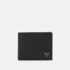 Guess MILANO BIFOLD M DOUBLE - Wallet - Black