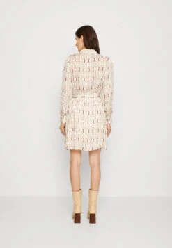 Monogram - Shirt Dress - White/Gold -Guess Clothing Sale 6ce21f7188fa4c34b5b302508a6b0eba