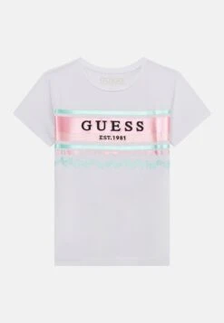 Guess TODDLERS - Print T-shirt - Pure White