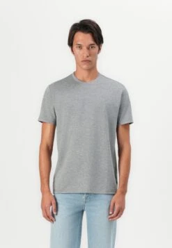 Guess ECO CREW - Basic T-shirt - Overcast Heather Grey