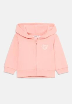 Guess HOODED WITH ZIP - Zip-up Sweatshirt - Peach Sunrise