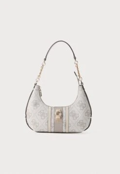Guess ERENIA SHOULDER BAG - Handbag - Dark Taupe