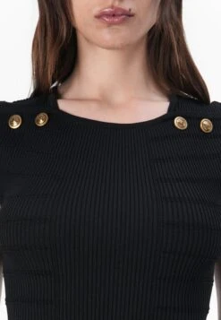 Guess EVANGELINE - Top - Jet Black -Guess Clothing Sale 6f32f201496b4c4ebf1286bd99b36fc3