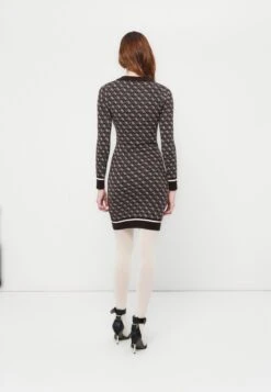 Guess AUBREY DRESS - Jumper Dress - Brown/cream -Guess Clothing Sale 6fc69323255a4869ab4f2180ba3ff1d4