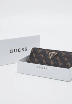 Guess Laurel Zip Around - Wallet - Brown Logo -Guess Clothing Sale 7074ee7737364f2fb21c02a9912bfcd3