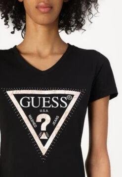 Guess PYTHON TRIANGL - Print T-shirt - Jet Black -Guess Clothing Sale 70a12e250dc24855b260e21e37e8a4cb