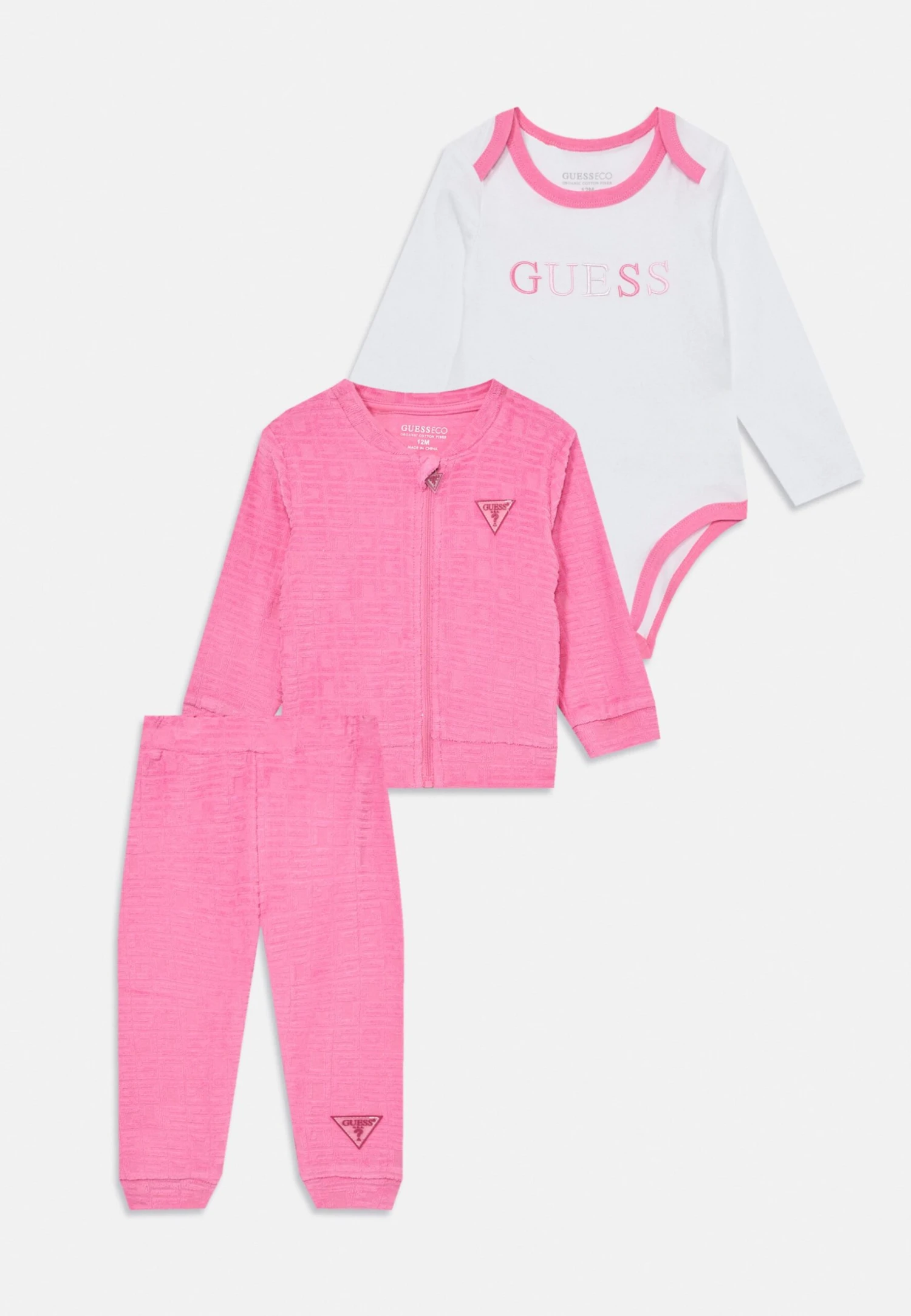 Guess BABY SET UNISEX - Tracksuit - Jelly Pink 1 Guess BABY SET UNISEX - Tracksuit - Jelly Pink