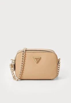 Guess NOELLE CROSSBODY CAMERA - Cross Body Bag - Beige