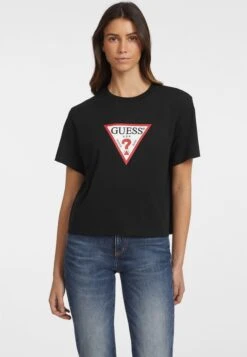 BOXY ICONIC - Print T-shirt - Schwarz