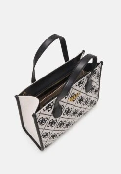 Guess Silvana Compartment Tote - Handbag - Black -Guess Clothing Sale 71bda802a11b4f32b12b96d92bd32c1a