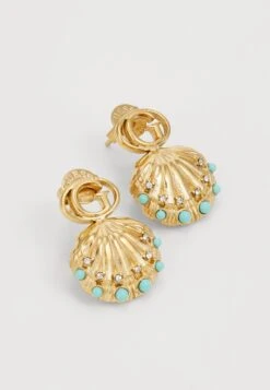Guess SEASHELL - Earrings - Yellow Gold-coloured -Guess Clothing Sale 71c771dcd728400883bf874eb5345ebb