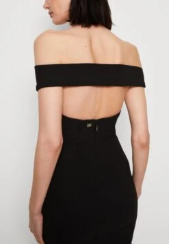 Dahlia Off Shoulder Dress - Cocktail Dress / Party Dress - Jet Black -Guess Clothing Sale 72c37b646bea467d90f04b589c6cfada