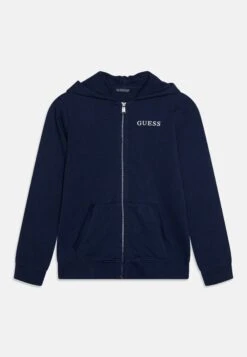 Guess Junior Core Zip Up Hooded Active Unisex - Zip-Up Sweatshirt - Deck Blue