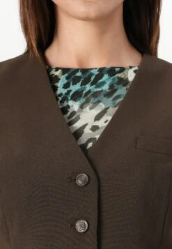 Guess THEOLINE PERFECT VEST - Waistcoat - Espresso Brown -Guess Clothing Sale 73199963ae93421385657389e2ef2850