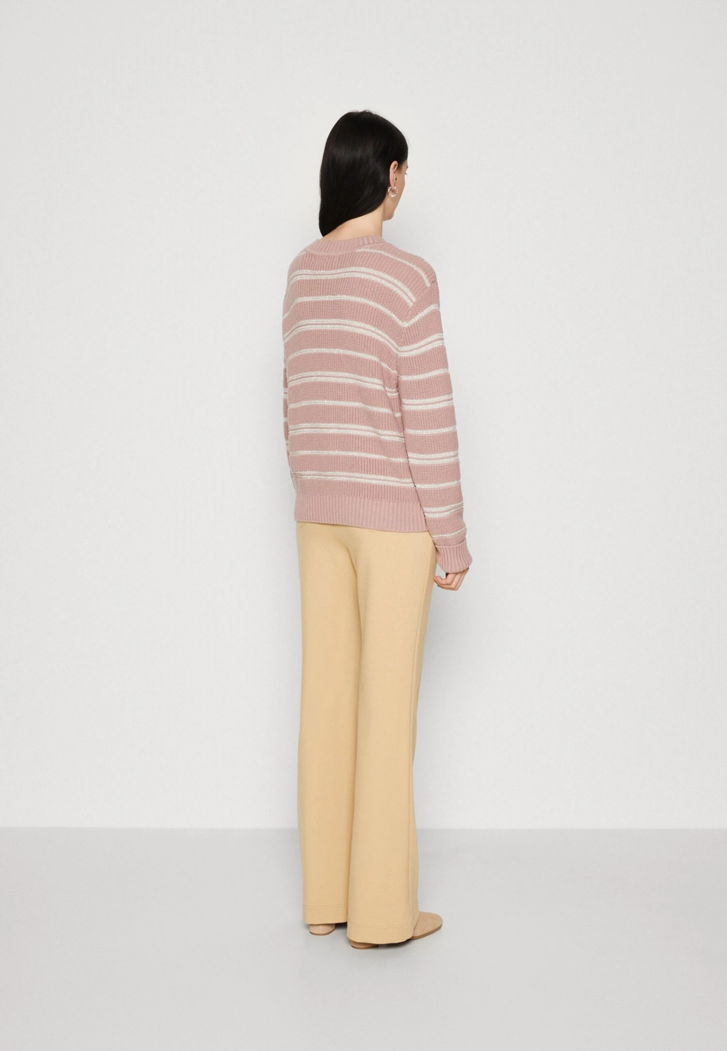 Guess Ls Striped Jewel Btn - Jumper - Rosy Violet And Blus 3 Guess Ls Striped Jewel Btn - Jumper - Rosy Violet And Blus - Image 3