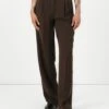 Guess THEOLINE PERFECT PANT - Trousers - Espresso Brown