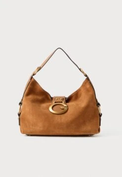 Guess CAMDEN SHOULDER BAG - Handbag - Cognac