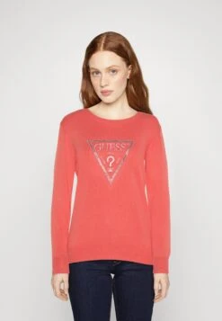 Guess Ls Rn Diane Triangle Logo Swtr - Jumper - Revival Rose