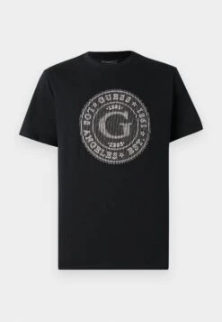 Guess BIG LOGO - Print T-shirt - Jet Black -Guess Clothing Sale 7891b255bfef44baa01d597ee063d71e