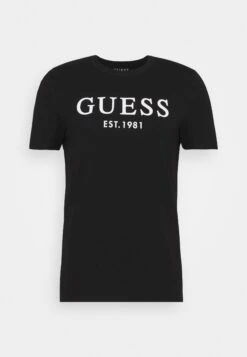 Guess Print T-Shirt - Jet Black -Guess Clothing Sale 78a327d4f7634dedb77b244cd9cba59b