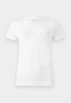 Guess SCRIPT TEE - Print T-shirt - White -Guess Clothing Sale 78e1c1460b234f53b76ff640a09171d7 1