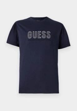 Guess EMBOSSED LOGO TEE - Print T-shirt - Jet Black -Guess Clothing Sale 7953be4afb094ae0811055bb8fe02722 3