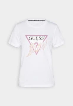 Guess Icon Tee - Print T-Shirt - Pure White -Guess Clothing Sale 7994cfe2e34a4578982631893a8c1cfd