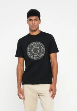 Guess BIG LOGO - Print T-shirt - Jet Black