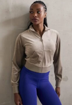 Guess COUTURE FULL ZIP - Zip-up Sweatshirt - Slate Mauve