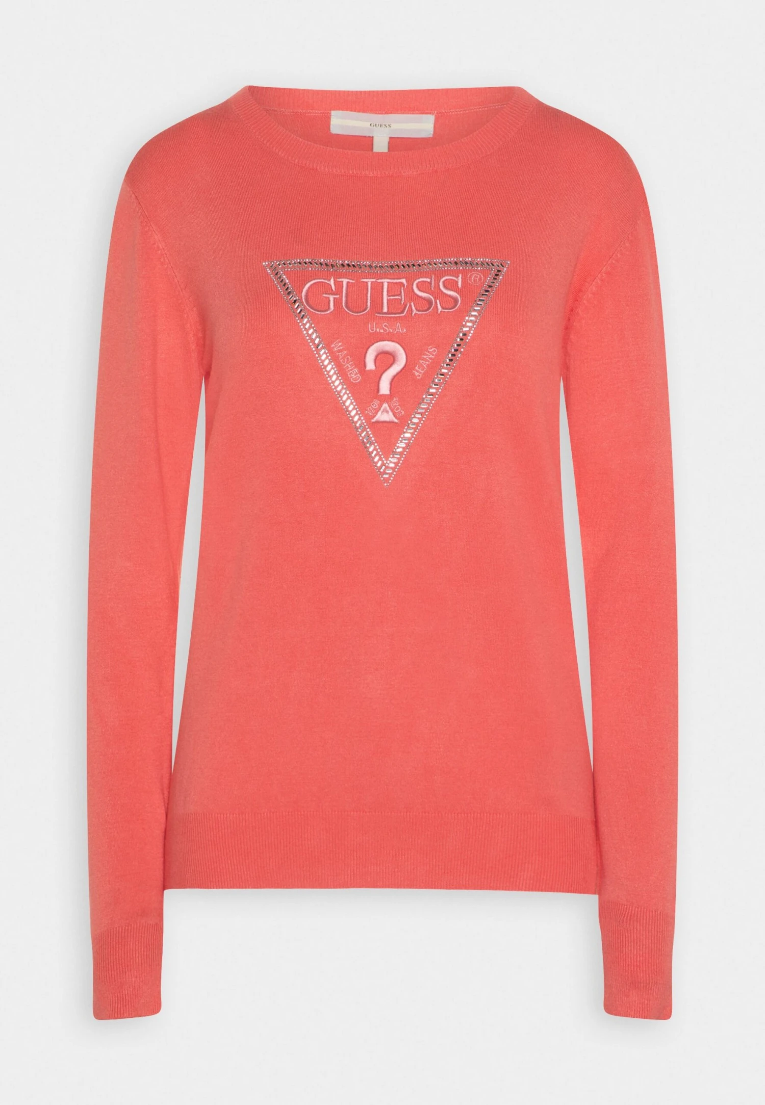 Guess Ls Rn Diane Triangle Logo Swtr - Jumper - Revival Rose 4 Guess Ls Rn Diane Triangle Logo Swtr - Jumper - Revival Rose - Image 4