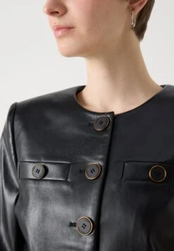 FERGIE CROPPED JACKET - Faux Leather Jacket - Black -Guess Clothing Sale 7c09591ad021451381d87d0eab14e751