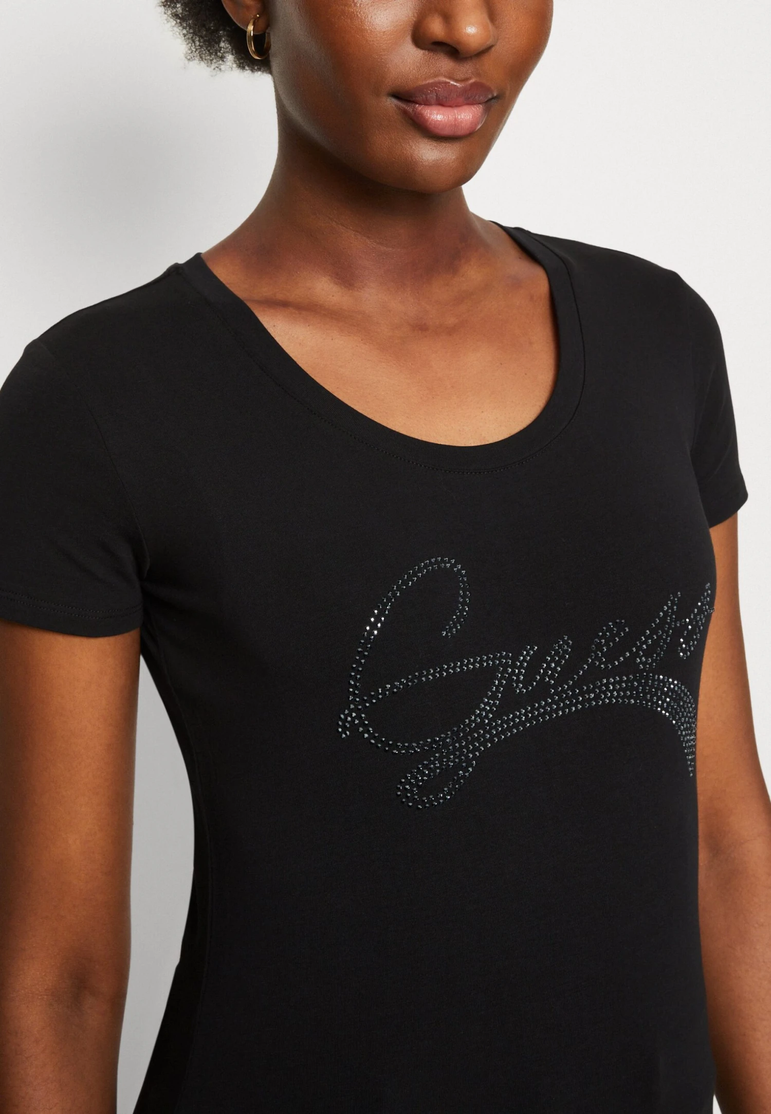 Guess Adelina Tee - Print T-Shirt - Jet Black 6 Guess Adelina Tee - Print T-Shirt - Jet Black - Image 6