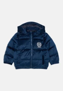 Guess BABY HOODED PUFFER W/ZIP - Winter Jacket - Secret Blue