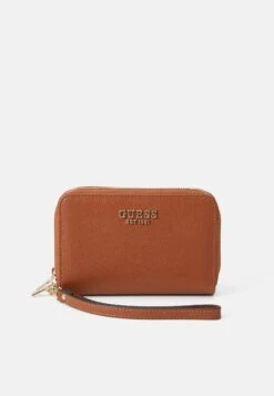 Guess AMORETTE DOUBLE ZIP - Wallet - Cognac