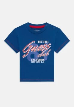 Guess BABY TODDLER KIDS - Print T-shirt - Blue