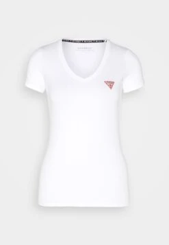 Guess Mini Triangle Tee - Basic T-Shirt - Pure White -Guess Clothing Sale 7ec3830e4db24c858448e704b0205a25
