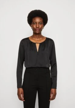 Jenni Bodysuit - Long Sleeved Top - Jet Black
