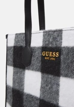Guess Silvana Tote - Tote Bag - Black Check -Guess Clothing Sale 7f8c63e871704ab6aa0c1694e0eaa4e6