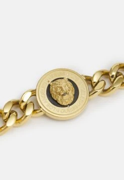 Guess Lion Coin Unisex - Bracelet - Yellow Gold-Coloured/Black -Guess Clothing Sale 801004d8d4b8488d836023986531f0e2