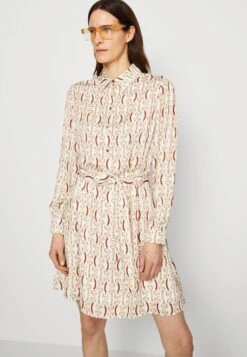 Monogram - Shirt Dress - White/Gold -Guess Clothing Sale 819b46e3348b44f5b51bd68f0dcb1810