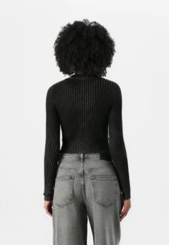 SHIRRED TIE CARDIGAN - Cardigan - Jet Black -Guess Clothing Sale 81abc92c1a1a48d2bcd3effab8fc1740