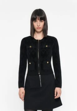 ADELE LOGO CHENILLE JACKET - Summer Jacket - Jet Black