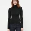 Guess ANITA TURTLE - Long Sleeved Top - Jet Black Heather
