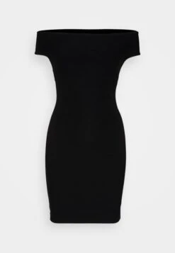 Dahlia Off Shoulder Dress - Cocktail Dress / Party Dress - Jet Black -Guess Clothing Sale 8444aacd344b4d878bb45e7570dea706