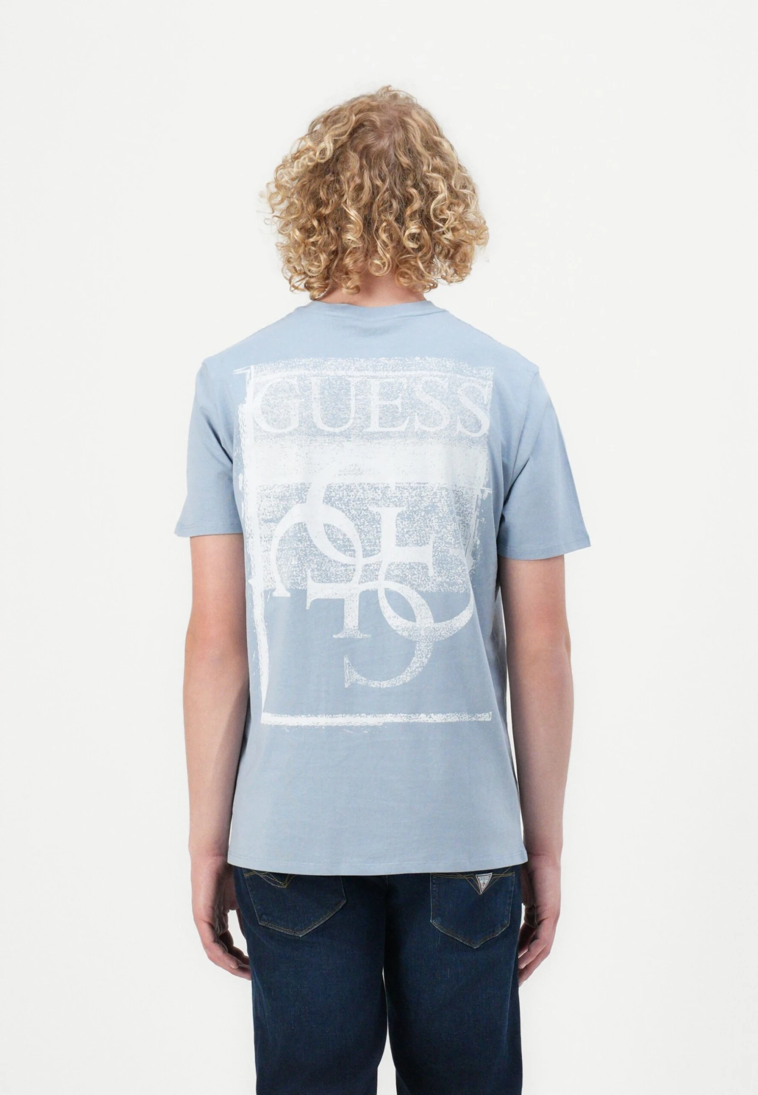 Guess PAINTERS - Print T-shirt - Nimbus Blue 1 Guess PAINTERS - Print T-shirt - Nimbus Blue