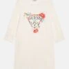 Guess Junior Core Sleeves Dress - Jersey Dress - Cream White