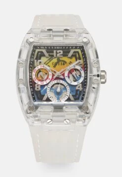 Guess PHOENIX - Chronograph Watch - Clear/rainbow Matte