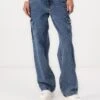 CARGO - Relaxed Fit Jeans - Medium Wash