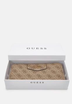 Guess Brenton Zip Around - Wallet - Latte Logo